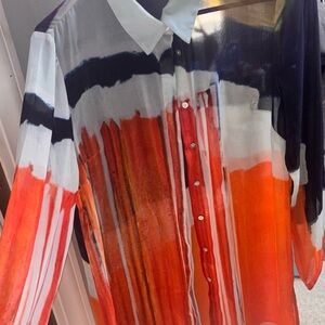 Colorful Striped Women's Blouse